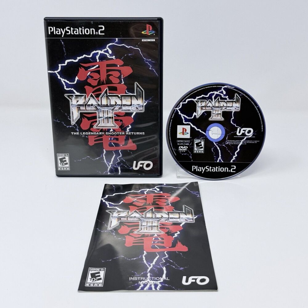 Raiden III Sony PlayStation 2 PS2 2007 Complete CIB
